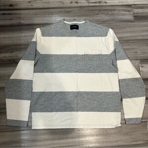 Lucky brand men’s stripped long sleeve shirt sweater size large